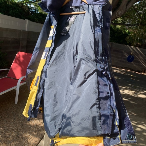 Vintage Helly Hansen nautical jacket navy white yellow size XS - Picture 8 of 16